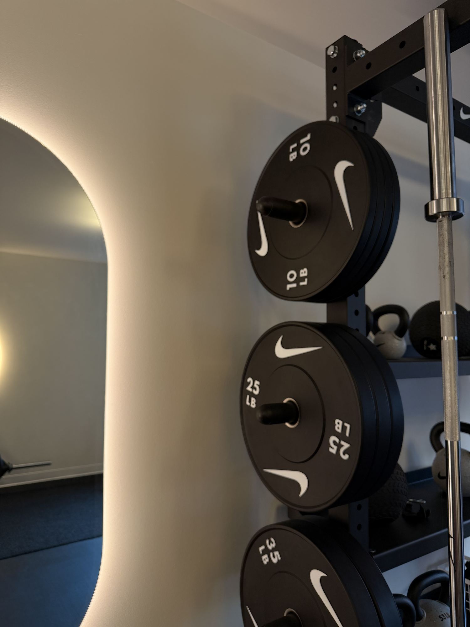 The warm, backlit interior of the Evolve recovery space